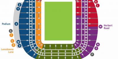 Aviva stadium seat map