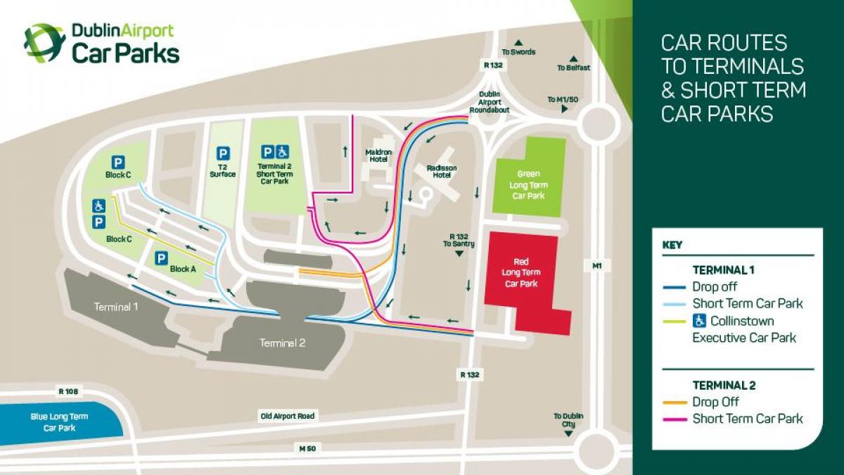 map of Dublin airport terminal 1