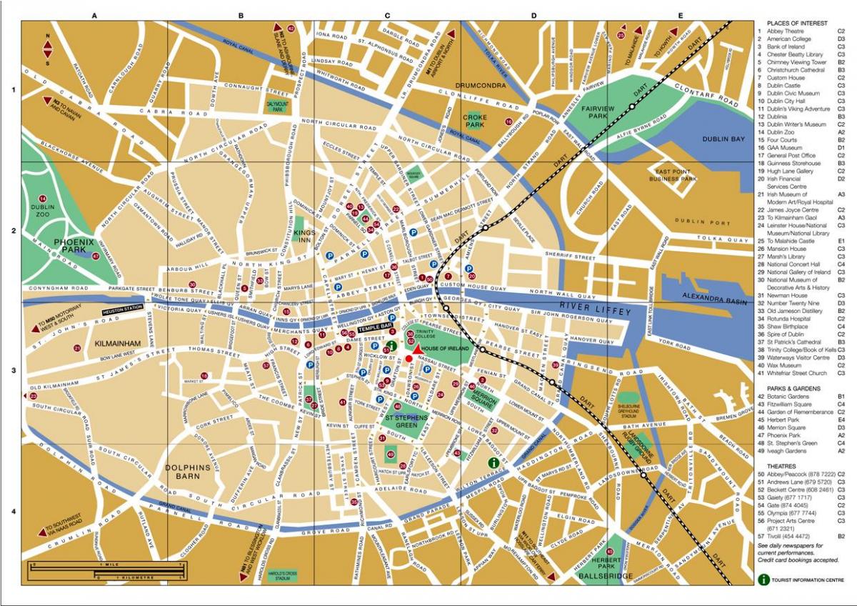 map Dublin city centre