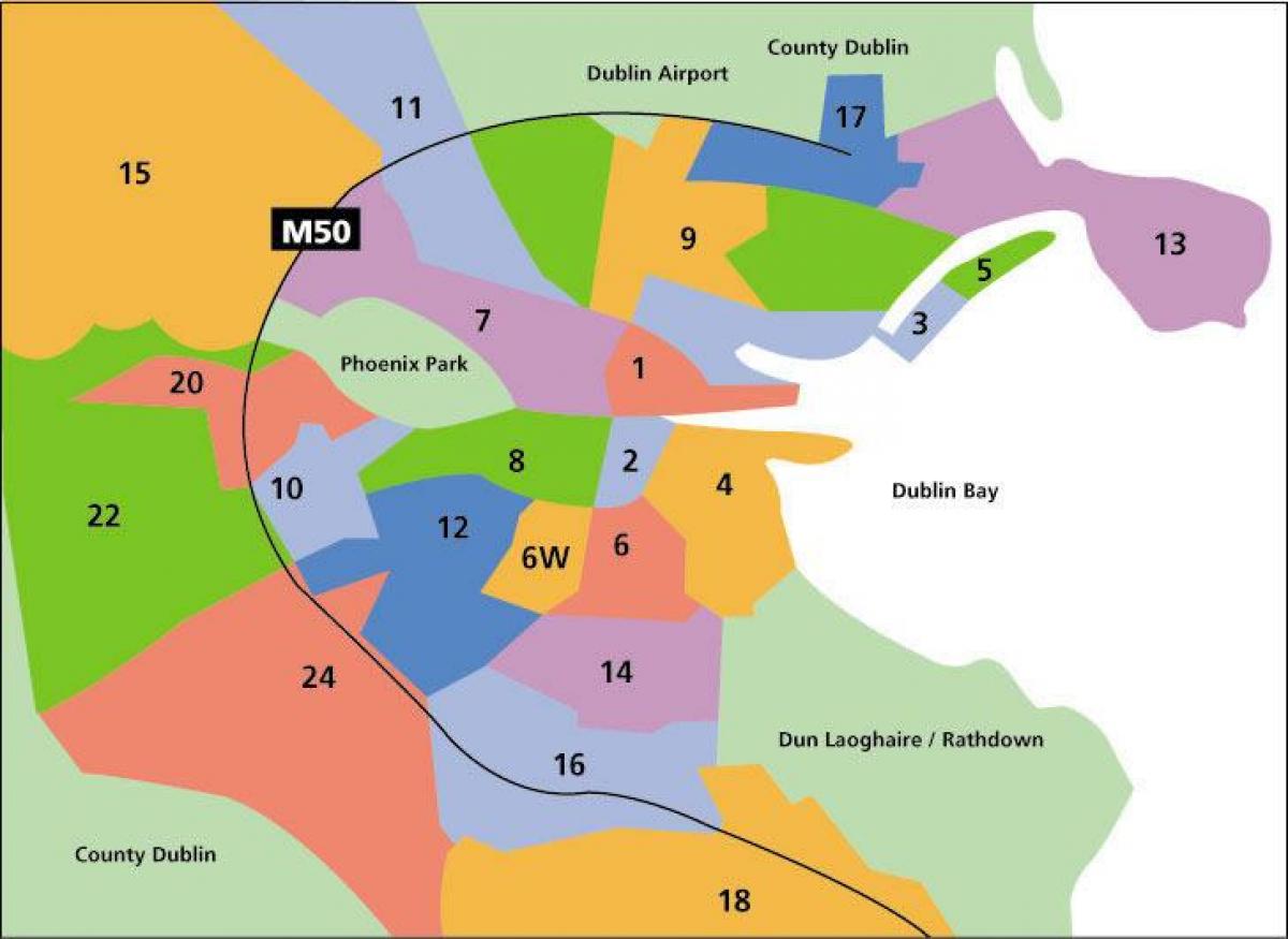 map of Dublin areas