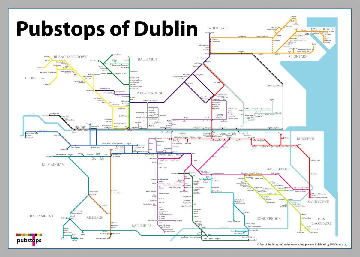 map of Dublin pubs