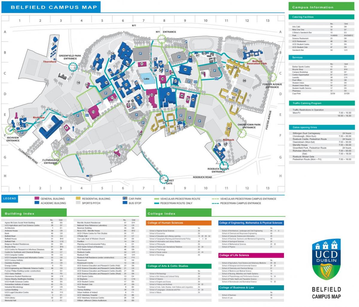 UCD Dublin map