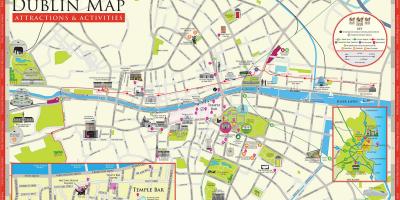 Map of Dublin attractions