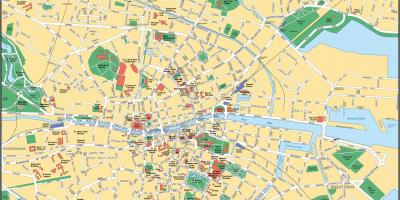 Dublin on a map