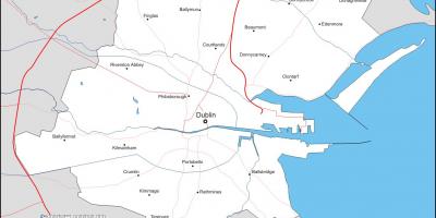 Map of Dublin neighborhoods